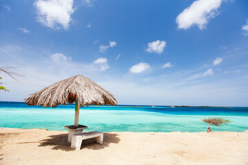 Wall Mural - Idyllic beach at Caribbean