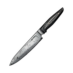 Poster - Sharp steel blade, handle of a dagger