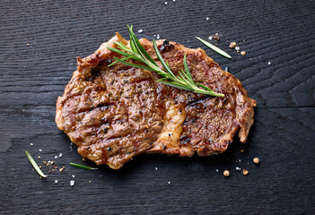 Poster - freshly grilled beef entrecote steak