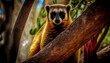 Coati Wildlife Animal in Rainforest Coatimundis Generative AI