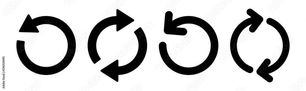 Refresh icon vector illustration. Reload sign and symbol. Update icon ...