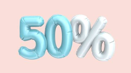 Wall Mural - Balloon 50% phrase