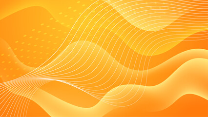 Abstract orange wave background. Dynamic shapes composition. Modern template design for covers, brochures, web and banners.