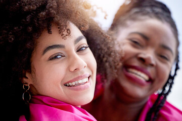 Canvas Print - Therell always be room for you next to me. Shot of two young women spending time together outdoors.