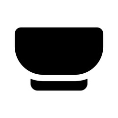 Wall Mural - bowl glyph icon