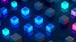 © TensorSpark - Digital transformation concept showcasing an isometric glowing 3D cubes pattern, highlighting innovation, connectivity, and futuristic technology in a rapidly evolving digital landscape. Generative AI