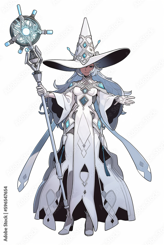 白魔術師のイラスト Stock Illustration | Adobe Stock