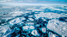 Landscape Scenery Of The North Pole Where Climate Change Has Caused Melting Ice Caps