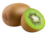 kiwi isolated on white background, full depth of field