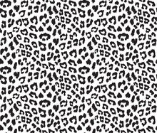 Seamless Leopard Fur Pattern. Animal Print Background.