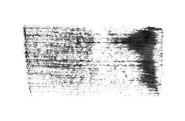 Wall Mural - abstract vector paint smear. hand drawn design element. black ink brushstroke on white background.