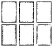 © i_mARTy - Set of grunge frames. Collection of dirty frames on a white background. Abstract vector template.