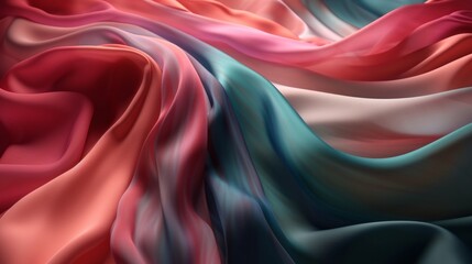 Romantic silky material texture. Generative ai