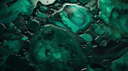 Poster - Emerald Jade Texture with Luminous Enhancements. Generative ai