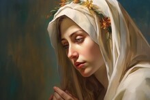 Mary Virgin Saint. Generate Ai