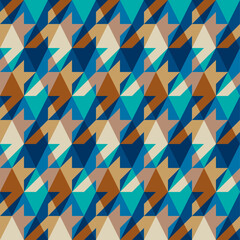 Fototapete - Argyle seamless vector pattern background. Pattern of a rhombuses.