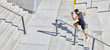 © Nicholas Felix/peopleimages.com - Race you to the top. High angle shot of a sporty young man running up a staircase while exercising outdoors.