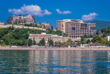 Sticker - Becici town on Adriatic shore, Montenegro