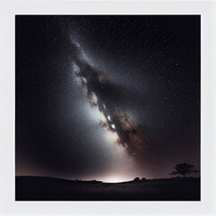 Wall Mural - a cluster of stars in a galaxy. generative ai.