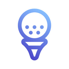 Poster - golf gradient icon