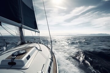 luxury yacht in the sea