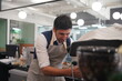 © FotoArtist - Modern small business, cafe and work outdoor, new normal and startup