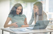 © Azeemud/peopleimages.com - Did you feel that little kick. Shot of a businesswoman touching her colleagues pregnant belly in an office.