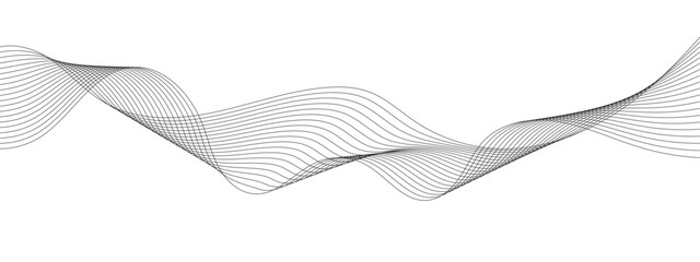 Wall Mural - abstract grey smooth element swoosh speed wave modern stream background. abstract wave line for bann