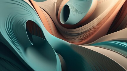 curved abstract shapes overlapping background