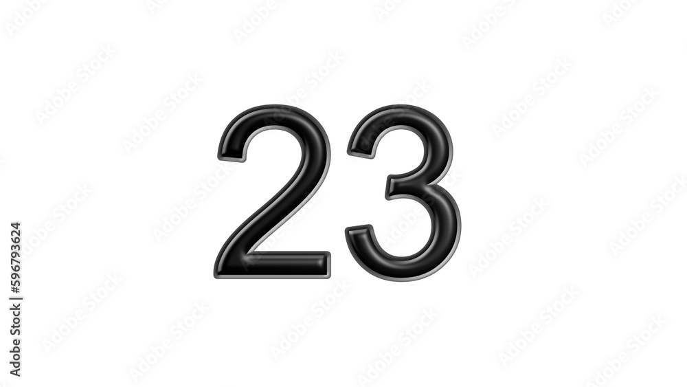 23 black lettering white background year number Stock Illustration ...