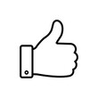 © Formatoriginal - Thumb up icon symbol. Outline style. Vector illustration