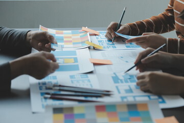 ux graphic designer creative sketch planning application process development prototype wireframe for