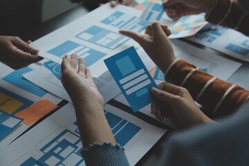 ux graphic designer creative sketch planning application process development prototype wireframe for