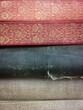 Close Up Stack of Vintage Books Texture