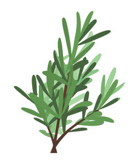 Sticker - Green leaves on tree branch symbolize growth