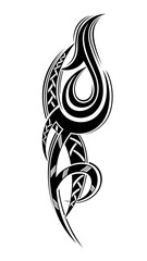 Wall Mural - vector symbol, ornament, tattoo. beautiful vector illustration. drawing on the body, ancient symbol.