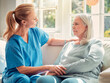 © Courtney/peopleimages.com - Leaders need to be facilitators. Shot of a senior woman being supported by her nurse at home.