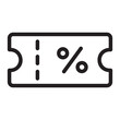 coupon line icon