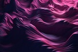 Fototapeta  - Abstract 3D background with pink and violet ripples. Rendered. Generative AI