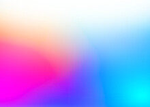 Rainbow Gradient Design  On Transparent Background