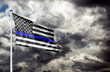 © Iliya Mitsk - Thin Blue Line Flag United States