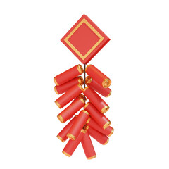 Wall Mural - 3D CNY Traditional Firecrackers