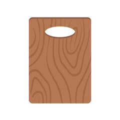 Wall Mural - wooden cutting board icon over white background. colorful design. vector illustration