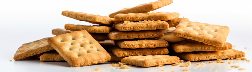 Canvas Print - A close-up banner of delicious biscuits