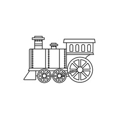 Poster - Children train icon Vector. public transport illustration sign. railroad symbol. 