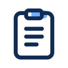 Sticker - clipboard filled line icon