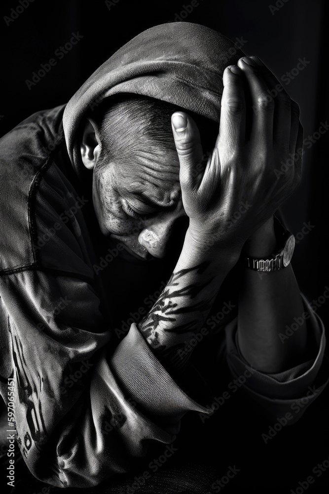 Despair Effect Capturing the Despair. Black and white photography, capture the stark ...