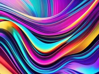 Wall Mural - Abstract colorful fluid design background. Generative AI