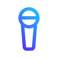 Sticker - microphone gradient icon