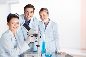 Wall Mural - Research, laboratory doctor do medical search